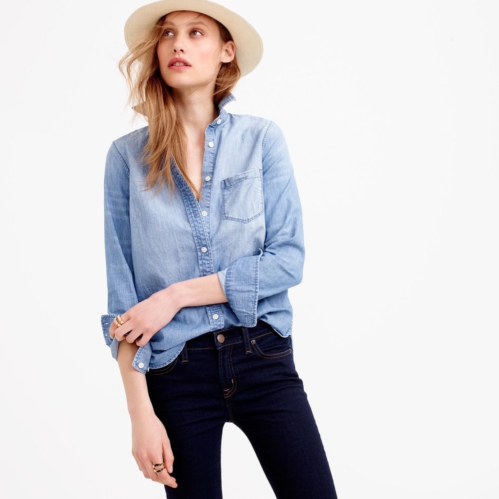 NWOT Western Button Down { Jean } - Picture 3 of 8
